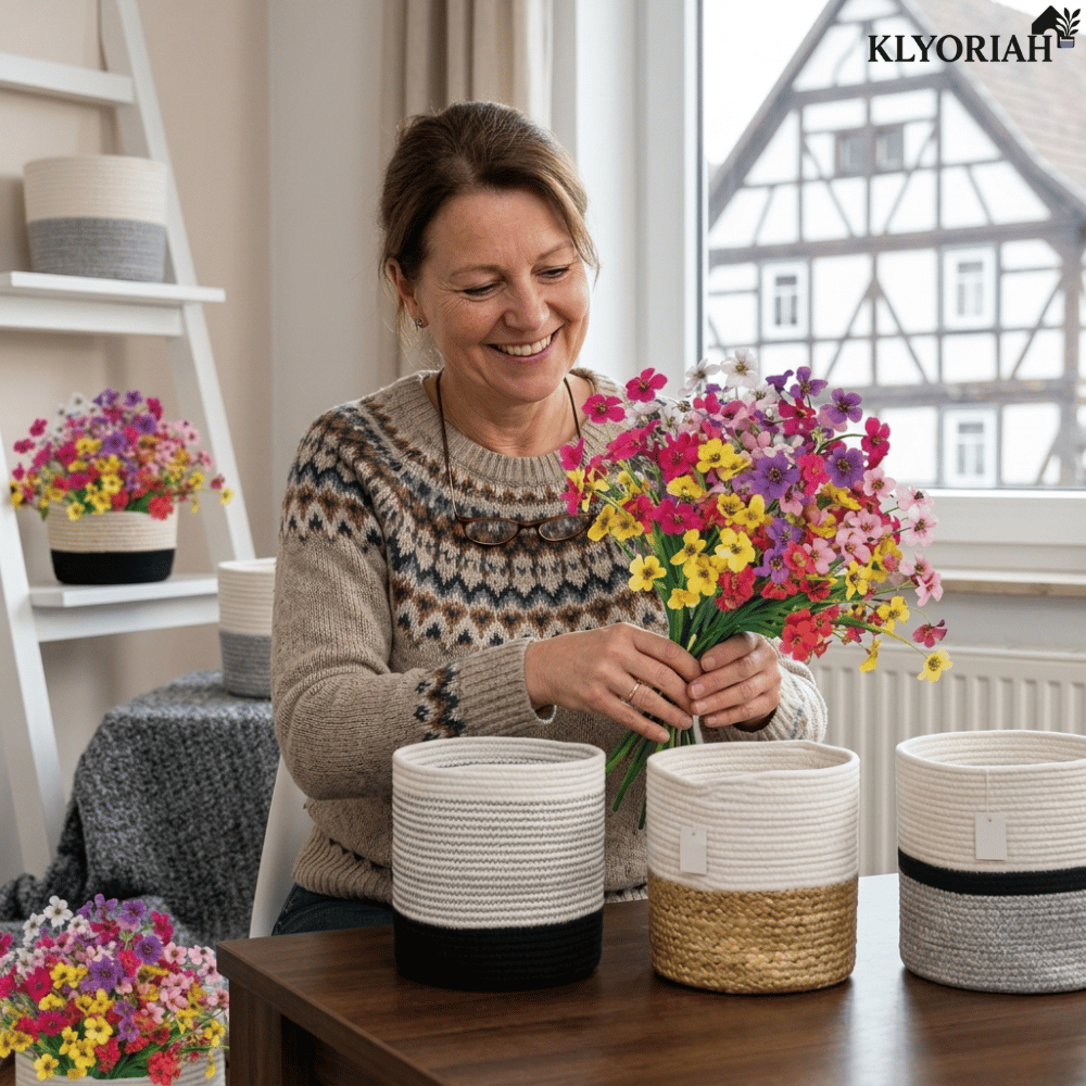 Artificial Flowering Plants With Lasting Charm