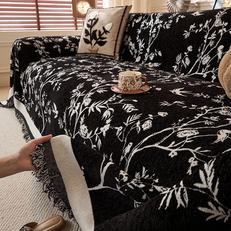 Chenille-Sofahusse für kunstvollen Schutz