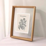 Wooden Floating Double Glass Photo Frame