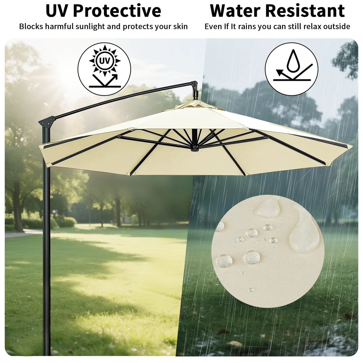 Outdoor Umbrella Canopy Cover For Patio Refresh
