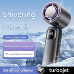 Turbo Handheld Fan With Instant Ice Cooling