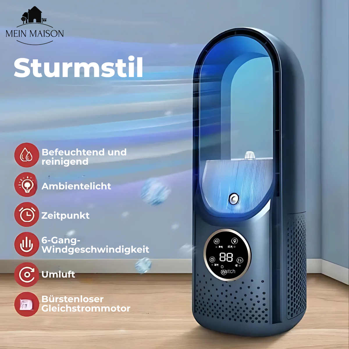 Bladeless USB Air Cooler for Quiet Comfort