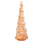 Glass Tower Table Decor With Festive Glow