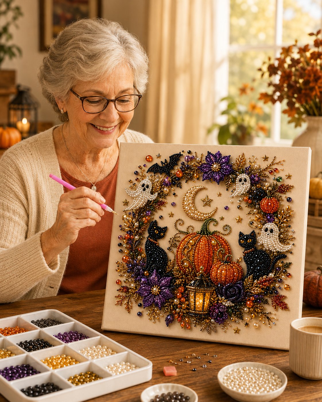 Halloween Pearl Art Lighting Kit For Spooky Charm