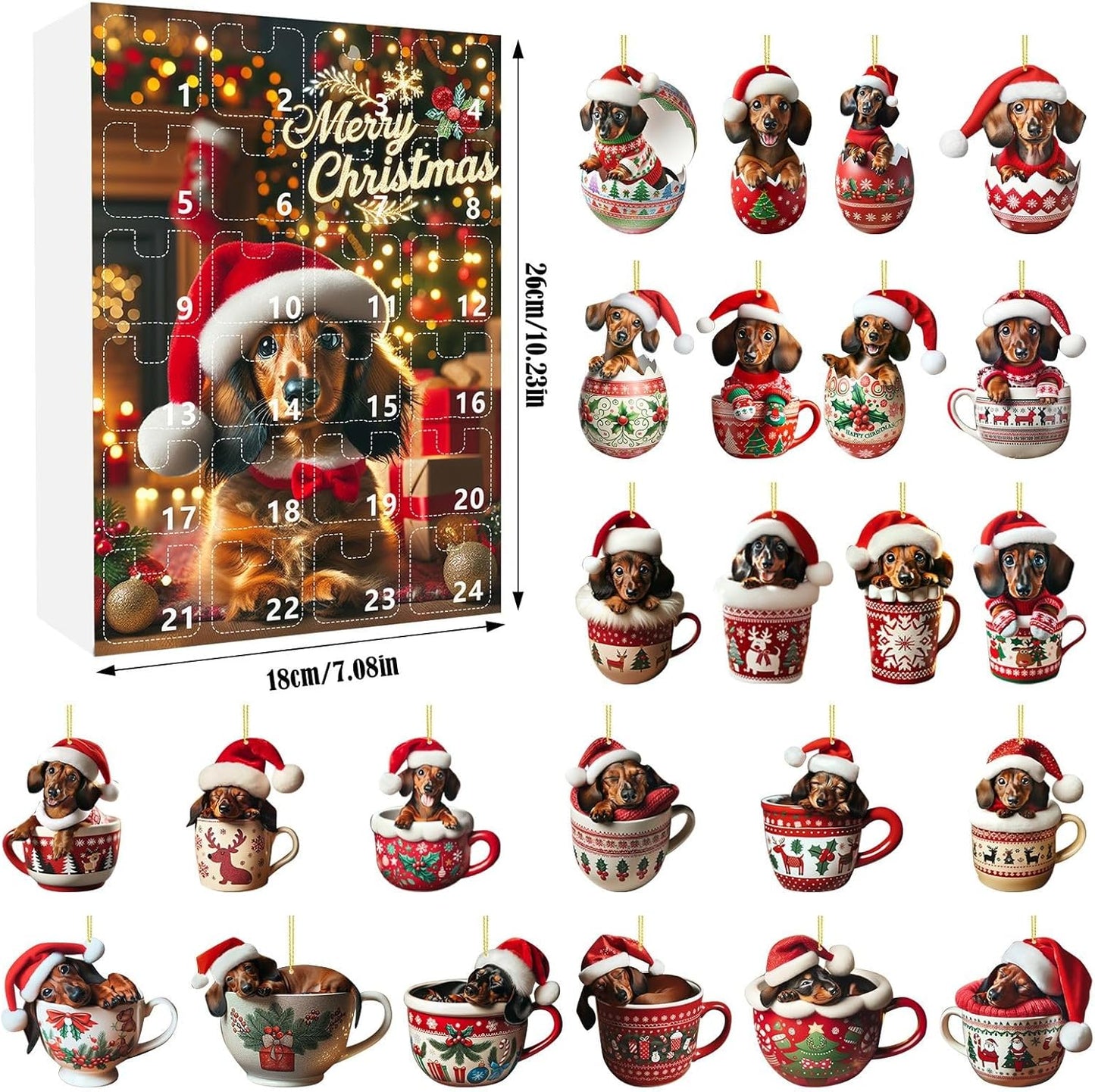 Dachshund Advent Calendar For Festive Charm