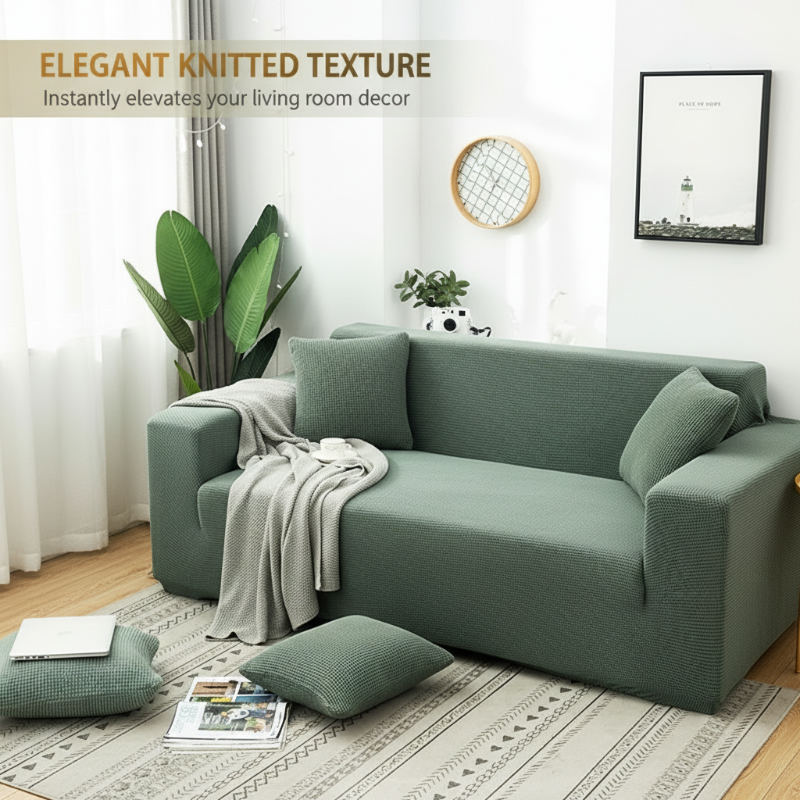 Copertura elasticizzata per divano per un rinnovo fresco della stanza
