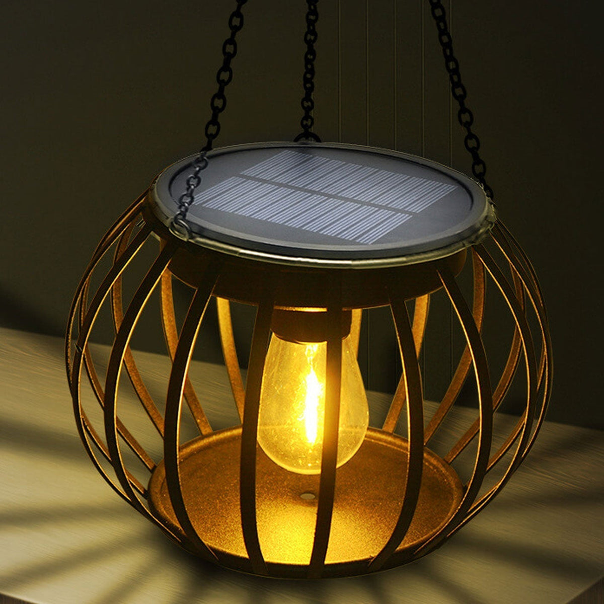Solar Pumpkin Lantern With Garden Glow