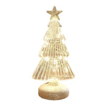 Glass Tower Table Decor With Festive Glow