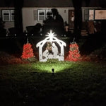 Outdoor Nativity Silhouette For A Serene Christmas Patio
