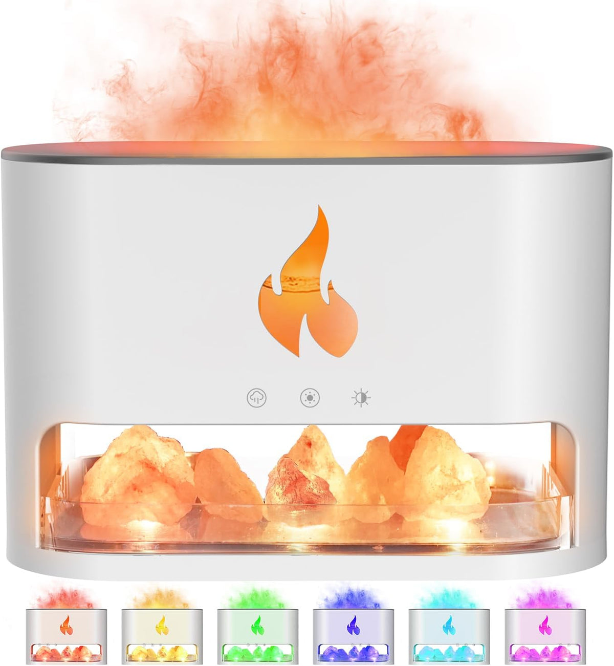 Himalayan Salt Fireplace Lamp For Cozy Glow