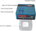 Invertor cu baterie litiu de 120W – alimentare portabilă de rezervă