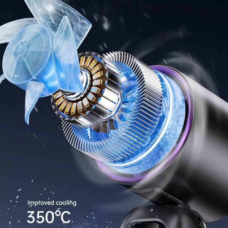 Turbo Handheld Fan With Instant Ice Cooling