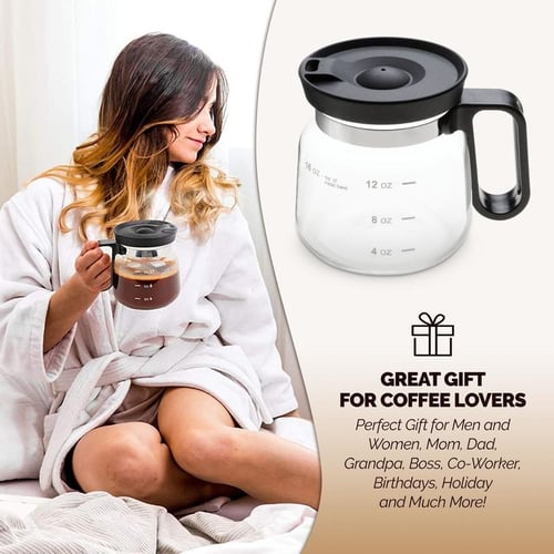 Taza de vidrio pour-over para rituales de café
