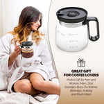 Taza de vidrio pour-over para rituales de café