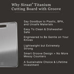 Titanium Cutting Board for Cleaner Prep