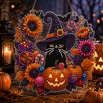 Black Cat Moon Lighting For Haunted Charm