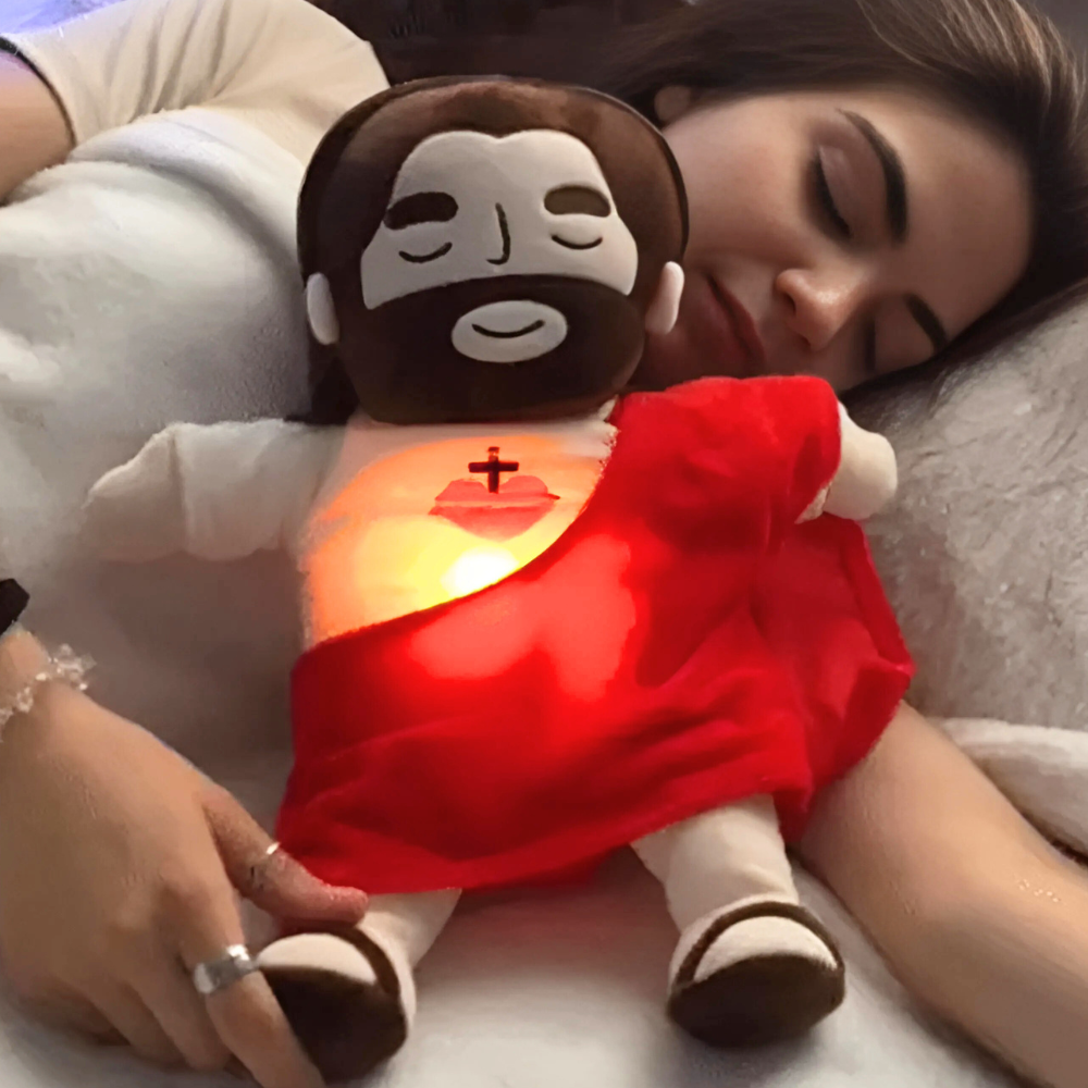 Breathing Jesus Plushie for Peaceful Sleep