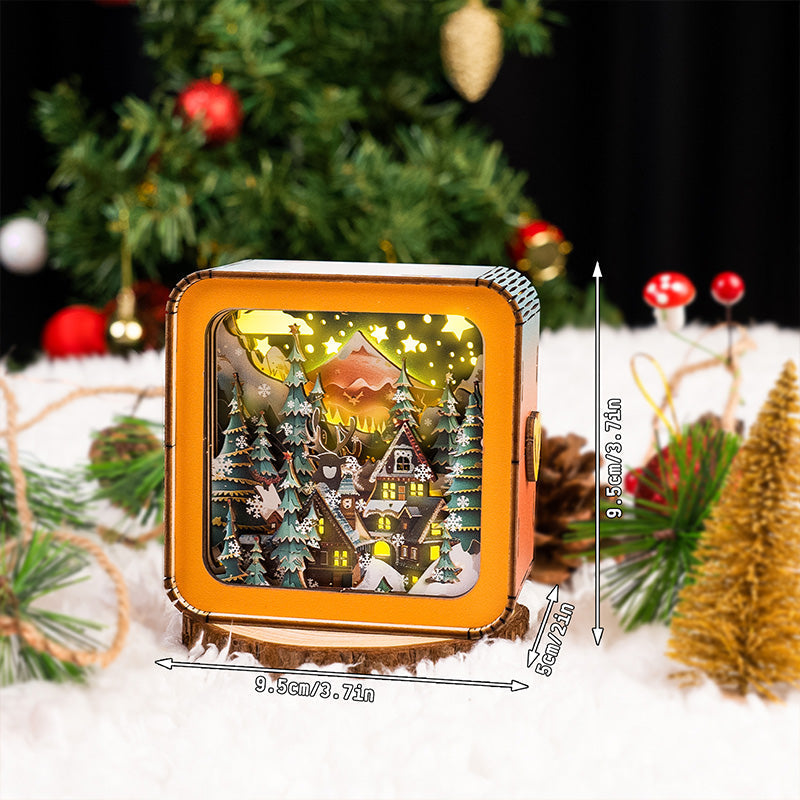 3D-Weihnachtshauslicht für festliche Stimmung