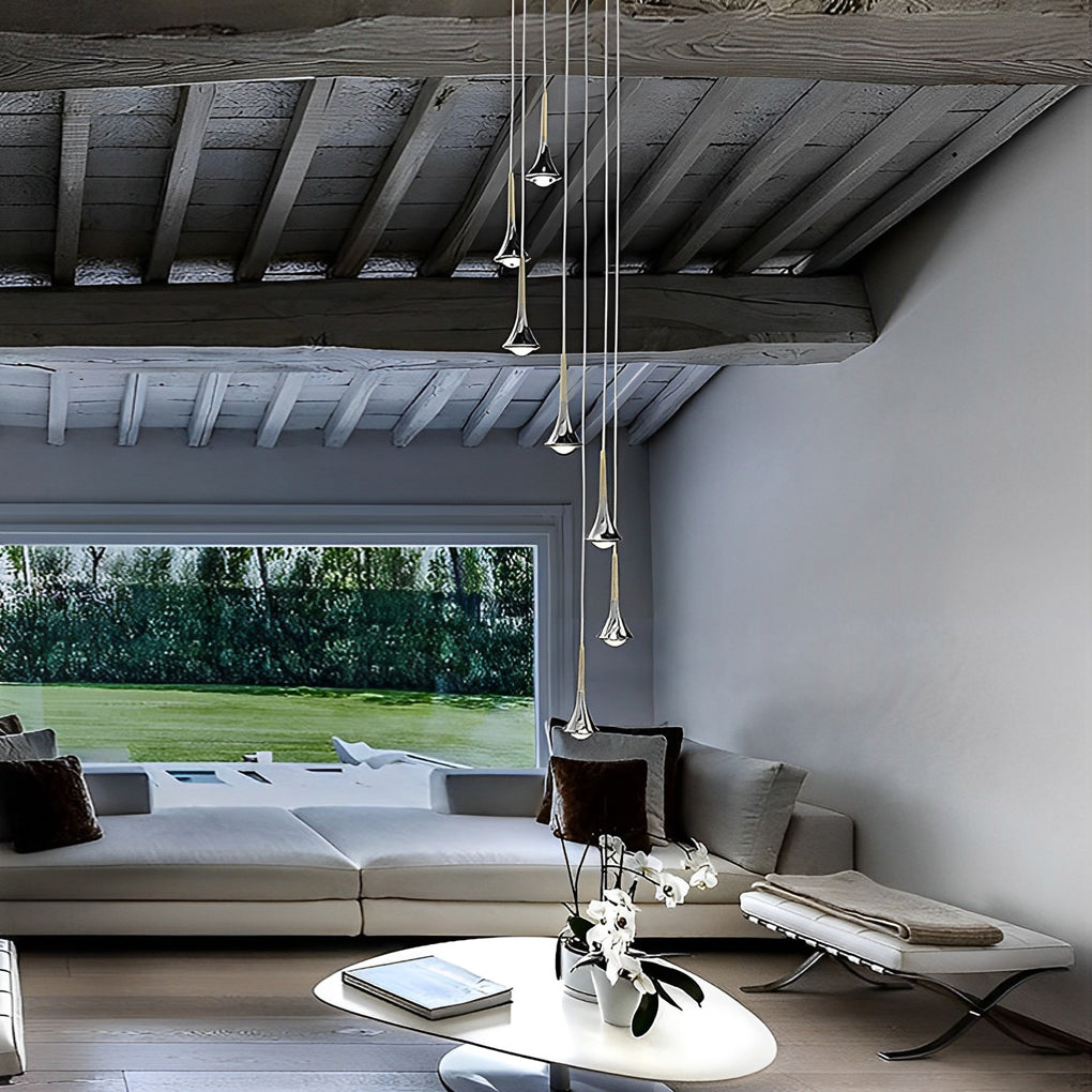 Water Drop Pendant Light For Sculptural Glow