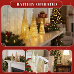 Glowing Christmas Trees For A Statement Table