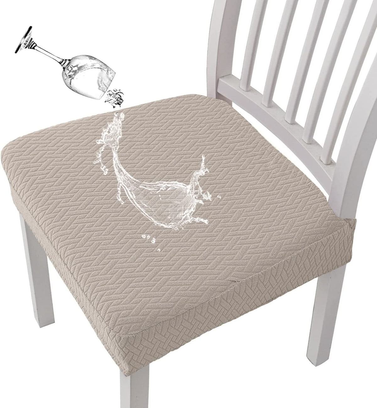 Waterproof Jacquard Chair Cover For Artful Protection