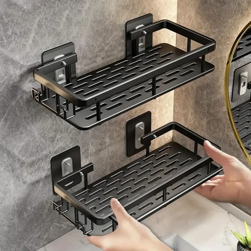 Adhesive Bathroom Shelf for Drill-Free Style