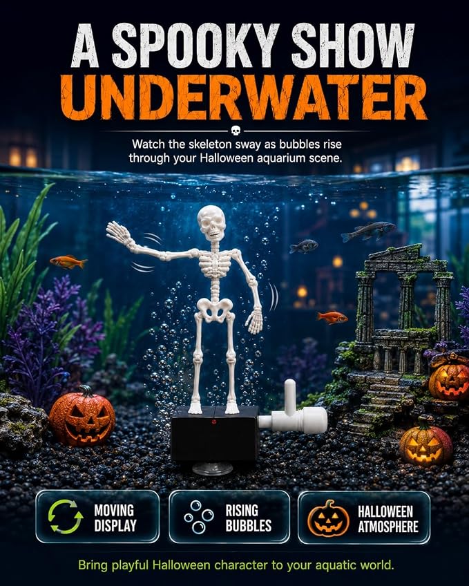 Dancing Skeleton Toy For Lively Aquarium Scenes