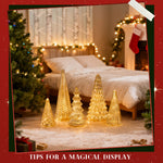 Glowing Christmas Trees For A Statement Table