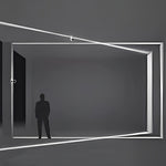 Cyberpunk LED Wall Light With Futuristic Beam