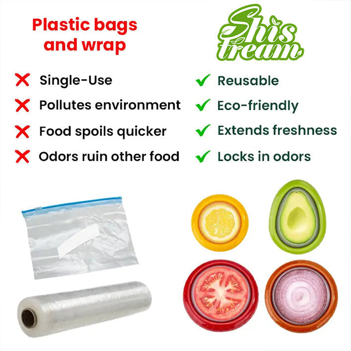 Silicone Stretch Top – Keeps Produce Fresh