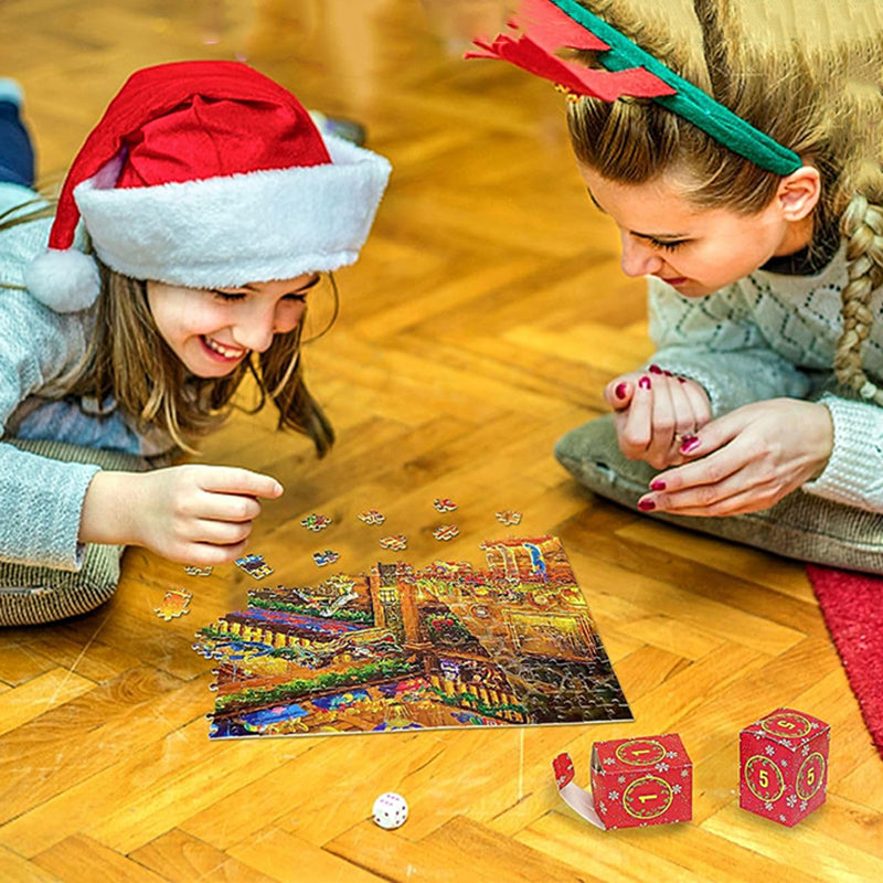 Calendario dell'Avvento Puzzle di Natale per Serate Festive