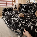 Chenille-Sofahusse für kunstvollen Schutz