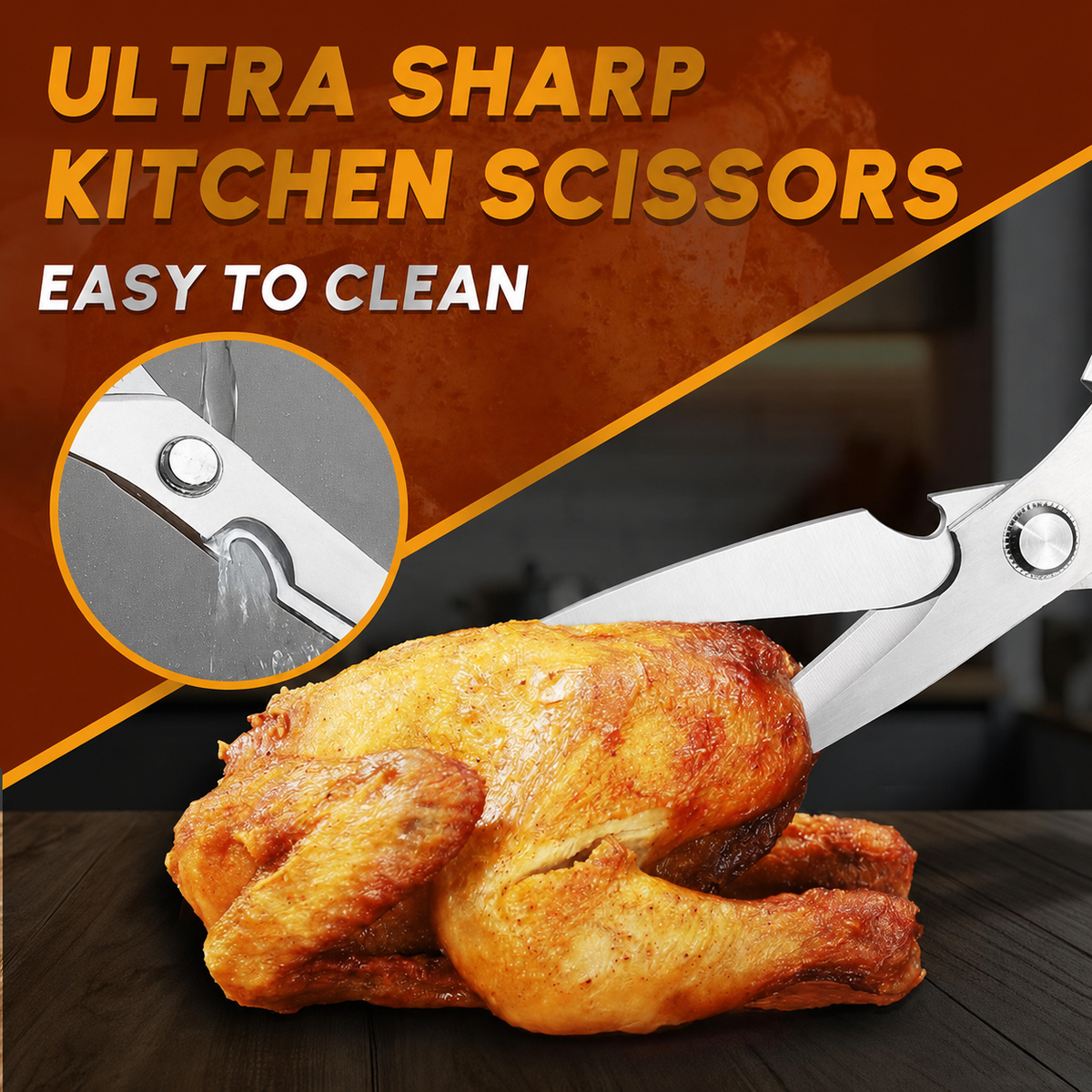 Stainless Kitchen Scissors For Effortless Prep