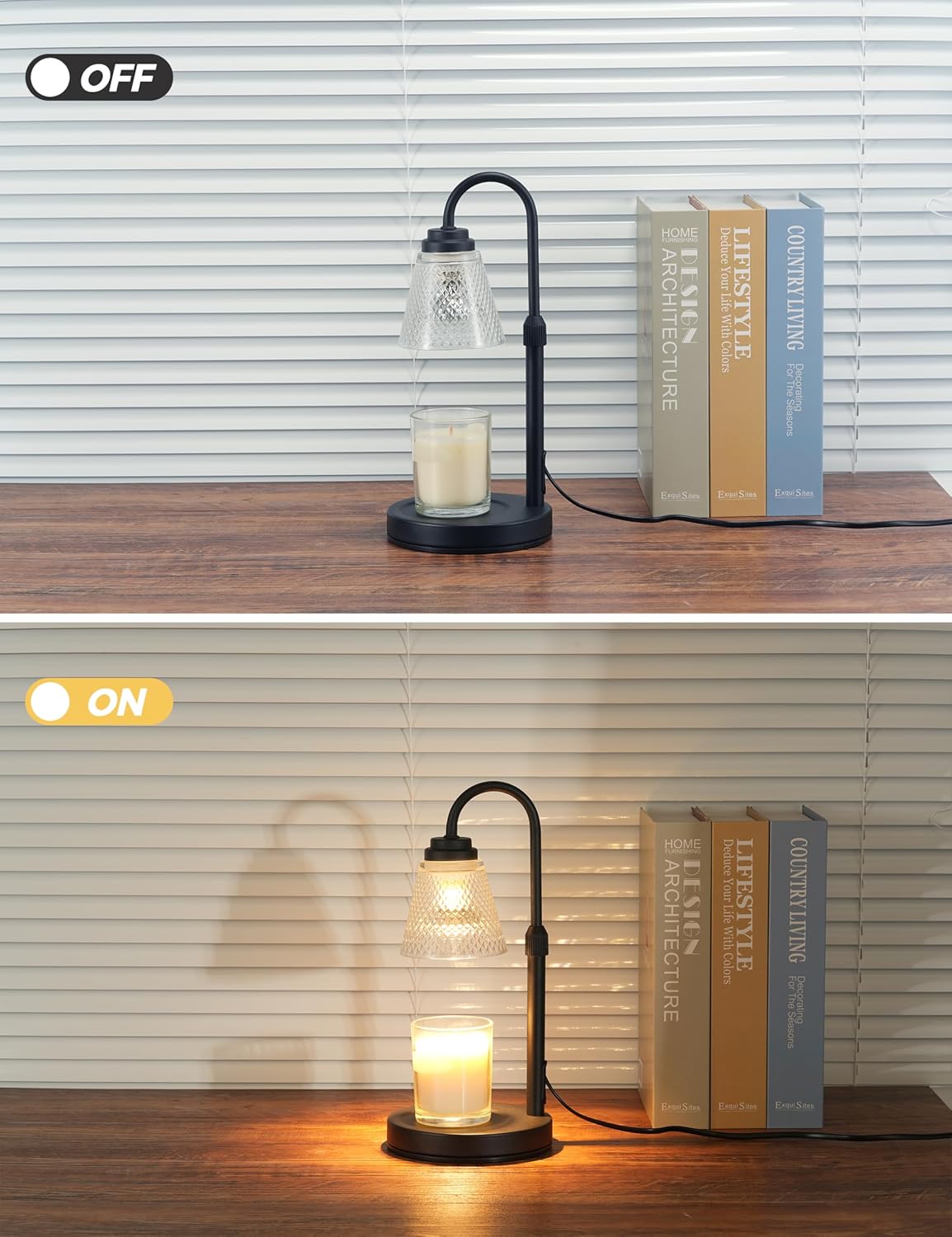Lotus Candle Warmer Lamp for Flame-Free Ambience