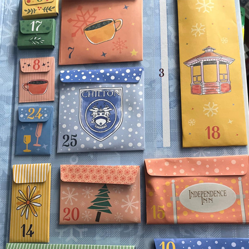 Advent Calendar Table With Daily Character