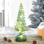 Glass Tower Table Decor With Festive Glow