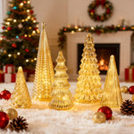 Glowing Christmas Trees For A Statement Table