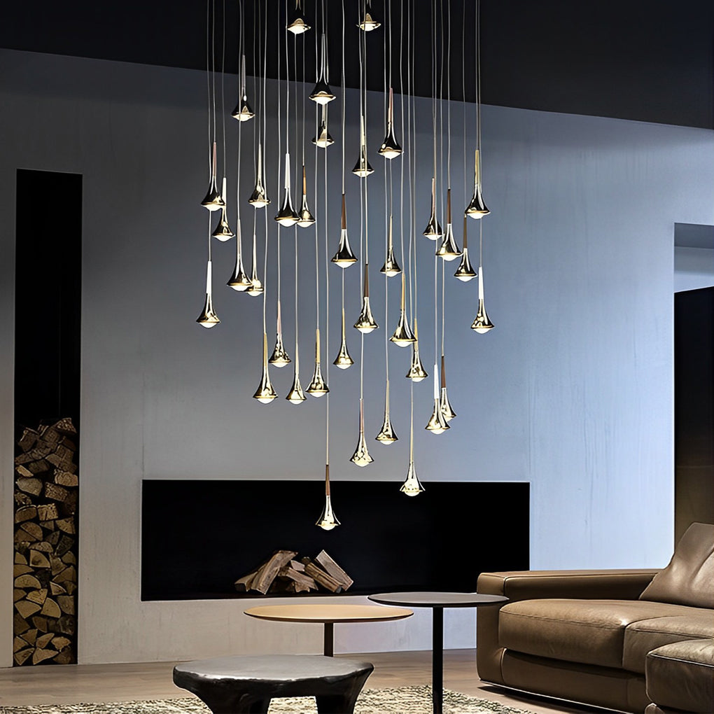 Water Drop Pendant Light For Sculptural Glow