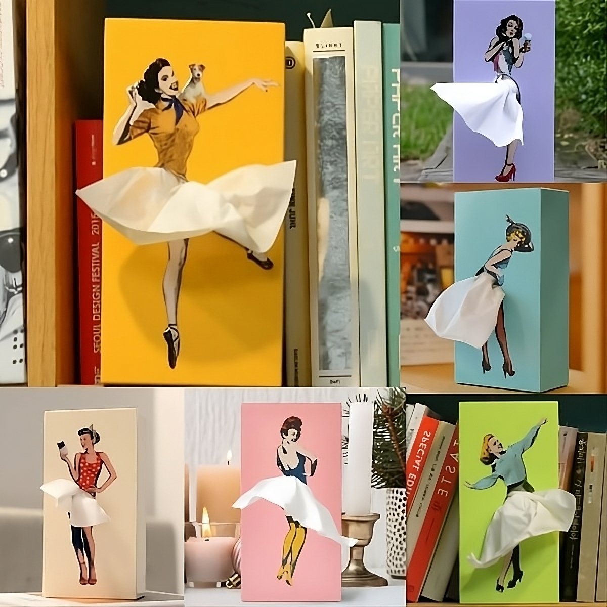 Flying Skirt Tissue Box – A Playful Statement Piece