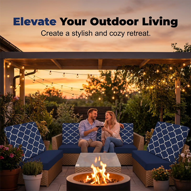 Splash-Proof Patio Pillow Covers For Outdoor Charm