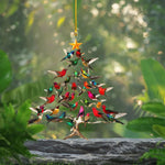 Addobbo da Tavolo a Forma di Colibrì con Fascino Festivo