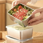 Stainless Steel Food Storage Set For Tidy Spaces