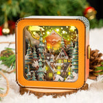 3D-Weihnachtshauslicht für festliche Stimmung