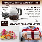 Taza de vidrio pour-over para rituales de café
