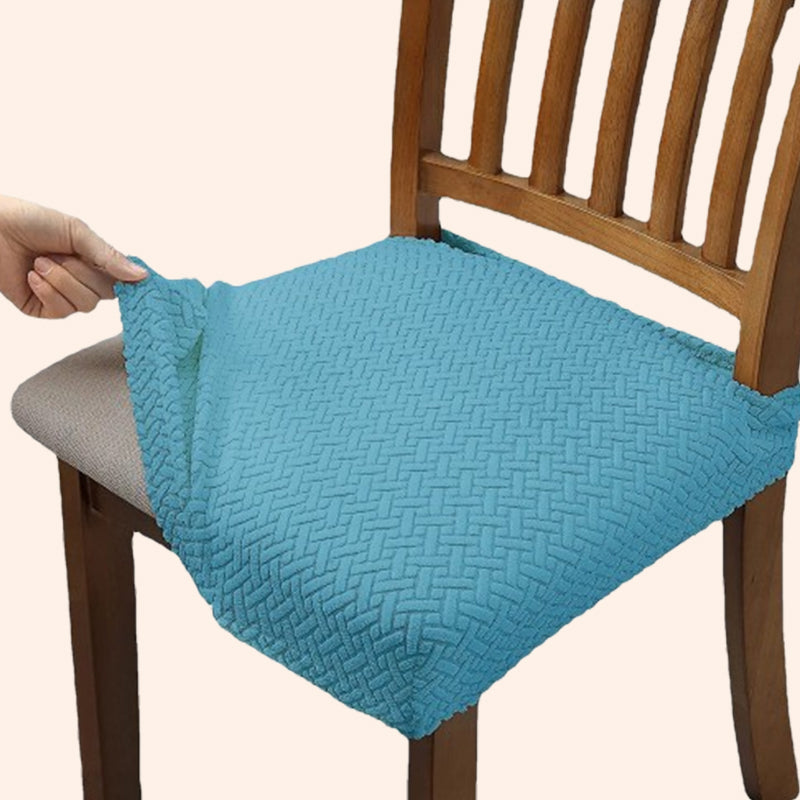 Jacquard Chair Seat Cover With Artful Character