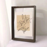 Wooden Floating Double Glass Photo Frame