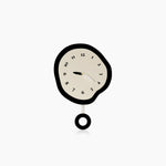Abstract Pendulum Wall Clock For Quiet Character