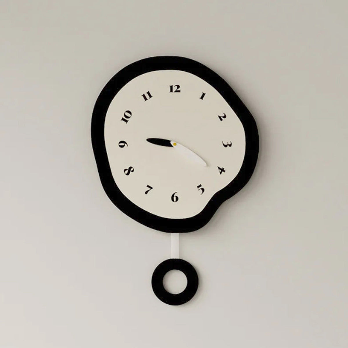 Abstract Pendulum Wall Clock For Quiet Character