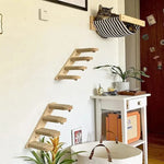 Wall-Mounted Cat Tree for Space-Saving Play