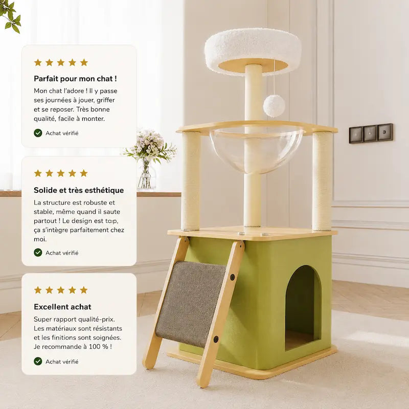 Linea 100 Cat Tree – Compact Yet Stable